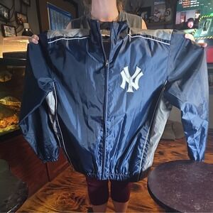 New York Yankees Jacket Mens XL Blue Gray MLB Baseball G III Sports Windbreaker